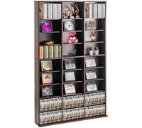 VEVOR Mobile Portaoggetti Multimediale 9 Ripiani Regolabili per DVD 756 CD