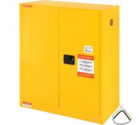 VEVOR Armadio di Sicurezza per Liquidi Infiammabili, 113,5 L, Armadio di Stoccaggio per Liquidi Infiammabili in Acciaio Laminato a Freddo, 109,5x46x127,25 pollici Antideflagrante Porte Chiusura Manual