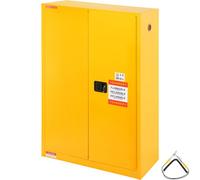 VEVOR Armadio di Sicurezza per Liquidi Infiammabili, Armadio di Stoccaggio per Liquidi Infiammabili in Acciaio Laminato a Freddo da 45 Gal, 109 x 46 x 165,6 cm, a Prova di Esplosione