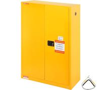 VEVOR Armadio di Sicurezza per Liquidi Infiammabili, Armadio di Stoccaggio per Liquidi Infiammabili in Acciaio Laminato a Freddo da 45 Gal, 42,9 x 18,1 x 65,2 Pollici, a Prova di Esplosione