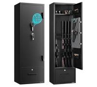 VEVOR Armadio per 4 Fucili Cassaforte per Armi da Fuoco con Chiave e Password