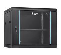 VEVOR Armadio per server di rete con montaggio a parete 9U, profondità 15,5", armadio per server rack, portata massima 200 libbre. Capacità di carico con montaggio a terra