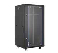 VEVOR Armadio Rack 22 U da Parete, Capacità di 136 kg, Rack di Rete con Porta in Vetro Temperato con Serratura Pannelli Laterali, per Apparecchiature di Rete e Dispositivi AV, Profondità 600 mm