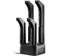 VEVOR Asciuga Scarpe 4 Tubi Staccabili, Asciuga Scarpe Calzatura Portatile con Timer, Scalda Scarpe da 200 W con Soffio di Calore, per Stivali da Neve, Scarpe di Pelle, Scarpe di Tela, Calze, Nero