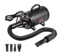 VEVOR Asciugatore per Cani Soffiatore per Toelettatura Animali 2000W 4 Testine