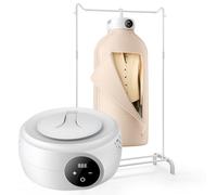 VEVOR Asciugatrice Portatile, Asciugatrice Rotante con Borsa, Riscaldatore PTC e Display LED, Mini Asciugatrice Pieghevole con Timer 5 Ore per Appartamenti, Dormitori, Camper Hotel, 600W, Beige
