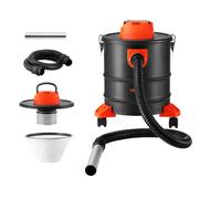 VEVOR Aspiracenere 20L 1200W con Ruote Aspiratore per Camino Corpo in Acciaio