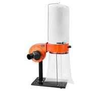 VEVOR Aspiratore di Polvere a Ciclone Vortex da 800 CFM 2,5 Micron, Sistema di Raccolta con Sacco di Raccolta da 60L, Sacco Filtro e Ruote, Velocità di 2800 giri/min, per Lavorazione del Legno