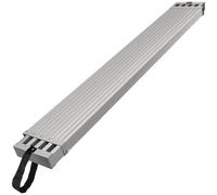 VEVOR Asse da Lavoro Telescopica in Alluminio 2438,4-3962,4 mm Asse per Impalcature in Alluminio Capacità 227 kg Larghezza 317,5 mm con Accessorio Scaletta per Impalcature con Piattaforma Antiscivolo