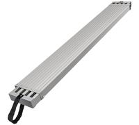 VEVOR Asse da Lavoro Telescopica in Alluminio 2743,2-4572 mm Asse per Impalcature in Alluminio, Capacità 227 kg Larghezza 317,5 mm con Accessorio Scaletta per Impalcature con Piattaforma Antiscivolo