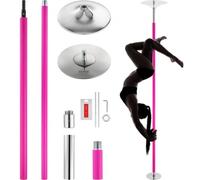 VEVOR Asta da ballo, Asta da ballo portatile per pole dance professionale circa 216,3-270 cm, Asta da fitness rimovibile regolabile in altezza, Asta da ballo statica da palestre