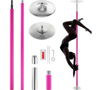 VEVOR Asta da ballo, Asta da ballo portatile per pole dance professionale circa 216,3-270 cm, Asta da fitness rimovibile regolabile in altezza, Asta da ballo statica da palestre