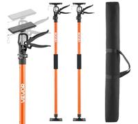 VEVOR Asta di Supporto, Confezione da 2, Telescopica Rapida in Acciaio da 116-290 cm, Sistema Regolabile a 3 Mani, Capacità Fino a 70 kg, per Martinetto per Armadietti, Barre di Carico