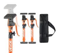 VEVOR Asta di Supporto per Martinetto, 2 Pezzi, Asta di Supporto Rapido Telescopica in Acciaio da 40 a 60 cm, Sistema Regolabile a 3 Mani con Capacità 100 kg per Sollevamento di Cartongesso
