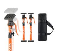 VEVOR Asta di Supporto per Martinetto, 2 Pezzi, Asta di Supporto Rapido Telescopica in Acciaio da 48 a 75 cm, Sistema Regolabile a 3 Mani con Capacità 100 kg per Sollevamento di Cartongesso
