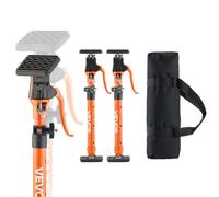 VEVOR Asta di Supporto per Martinetto, 2 Pezzi, Asta di Supporto Rapido Telescopica in Acciaio da 48 a 75 cm, Sistema Regolabile a 3 Mani con Capacità 100 kg per Sollevamento di Cartongesso