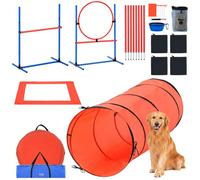 VEVOR Kit di attrezzature per addestramento per agilità cane 5 pezzi tunnel