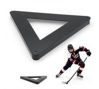 VEVOR Attrezzatura per Allenamento Hockey Triangolo Passaggi del Bastone, Rimbalzatore Ausilio per Passaggi di Hockey Controllo del Bastone, Allenatore Portatile per Controllo Hockey sul Ghiaccio