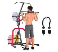 VEVOR Attrezzatura per il Fitness Domestico Corner Leverage Gym con Sistema LAT Low Row con Rapporto 2:1, Attrezzatura per l'Allenamento della Forza, per Allenamento Regolabile per Tutto il Corpo