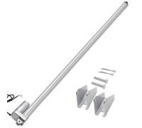 VEVOR Attuatore Lineare 12V, Attuatore Lineare Impermeabile IP65 con Corsa da 1016 mm, Attuatori di Movimento da 3000 N con Staffe di Montaggio per Inseguitori Solari, Macchinari Industriali