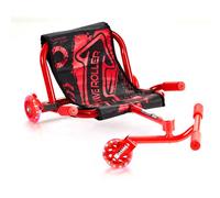 VEVOR Auto Oscillante Elettrica per Bambini, Portata Massima 60 kg, Auto Movimento a Zig-Zag per Drifting, Lunghezza Regolabile, Rossa, Ruote a LED, per Bambini dai 4 Anni, per Uso Interno ed Esterno