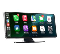 VEVOR Autoradio Wireless 254 mm, Radio Portatile con Touch Screen, Compatibile con Apple CarPlay e Android Auto, Schermo CarPlay per Auto con Controllo Vocale Bluetooth Navigazione GPS