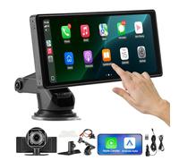 VEVOR Autoradio Wireless 254 mm, Radio Portatile con Touch Screen, Radio HD con Apple CarPlay e Android Auto, Schermo CarPlay con Telecamere, Controllo Vocale, Bluetooth, Navigazione GPS
