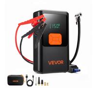 VEVOR Avviatore di Emergenza con Compressore d'Aria 4000A di Picco per Auto Gonfiatore per Pneumatici Portatile, 9,0 Litri a Benzina / 8,0 Litri Diesel, 150 PSI, Spegnimento Automatico, Caricabatterie