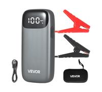 VEVOR Avviatore di Emergenza per Batteria Auto Picco da 6000A, Batteria al Litio 12 V di Avviamento per Auto Portatile con Torcia a 3 modalità e Cavo per Motori Corrente di Avviamento 500 A