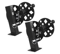 VEVOR Avvolgicavo per Saldatura per Impieghi Gravosi, Avvolgicavo per Cavi Elettrici da 45,7 m e 38 m, Bobina Porta Cavi in Acciaio Verniciato a Polvere con Perno di Bloccaggio per Furgoni di Servizio