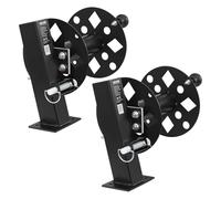 VEVOR Avvolgicavo per Saldatura per Impieghi Gravosi, Avvolgicavo per Cavi Elettrici da 45,7 m e 38 m, Bobina Porta Cavi in Acciaio Verniciato a Polvere con Perno di Bloccaggio per Furgoni di Servizio