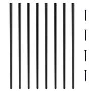 VEVOR Balaustre in Metallo per Scale in Alluminio 19 x 19 x 810 mm con Viti