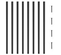 VEVOR Balaustre in Alluminio per Scale 25 x 5,5 x 820 mm Verniciata a Polvere Nera Satinata