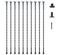 VEVOR Balaustre in metallo scale Mandrini ponte in acciaio da 44 pollici