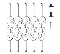 VEVOR Balaustre in metallo 44'' Mandrini per ponte acciaio Vite a forma di S