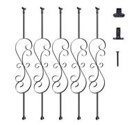 VEVOR Balaustre in metallo 44'' Mandrini per ponte acciaio Vite a forma di S