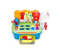 VEVOR Banco da Lavoro Giocattolo Musicale per Bambini, Banco da Lavoro Suoni Luci per Bambini 2 Anni in Su, Banco da Lavoro Giocattolo per Bambini, Set di Giocattoli per Apprendimento