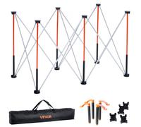 VEVOR Banco da Lavoro Pieghevole Portatile 1266 x 665 mm Tavolo di Lavoro Pieghevole Senza Montaggio, Carico di 1135 kg con Borsa Portaoggetti, Piano del Tavolo Non Incluso, per Garage, Officina