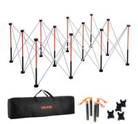 VEVOR Banco da Lavoro Pieghevole Portatile 1865 x 1261 mm Tavolo di Lavoro Pieghevole Senza Montaggio, Carico di 2041 kg con Borsa Portaoggetti, Piano del Tavolo Non Incluso, per Garage, Officina