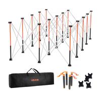 VEVOR Banco da Lavoro Pieghevole Portatile 2455 x 1260 mm Tavolo di Lavoro Pieghevole Senza Montaggio, Carico di 2724 kg con Borsa Portaoggetti, Piano del Tavolo Non Incluso, per Garage, Officina