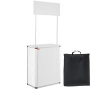 VEVOR bancone fieristico stand fieristico 785x380x1815mm tavolo pieghevole