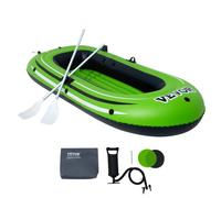 VEVOR Barca Gonfiabile da Pesca per 2 Persone, Pompa ad Alto rendimento e Supporti per Canne da Pesca, Capacità di 500 libbre per Adulti e Bambini