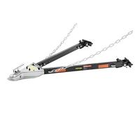 VEVOR Barra di Traino, Capacità di Traino max. 2495 kg con Corde, Barra di Traino Universale Montata Paraurti Acciaio Legato Rivestimento a Polvere Asta Telescopica per Camion Rimorchio Auto Camper