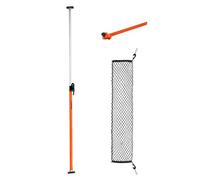 VEVOR Barra Fermacarico di Carico a Cricchetto Regolabile 1016-1854 mm, Stabilizzatore di Carico per Cassone in Acciaio con Piedini Antiscivolo, Rete e Barra Divisoria, per Pick-Up, SUV