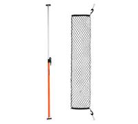 VEVOR Barra Fermacarico di Carico a Cricchetto Regolabile 1016-1854 mm, Stabilizzatore di Carico per Cassone in Acciaio con Piedini Antiscivolo, Rete e Barra di Supporto Estensibile, per Pick-Up, SUV