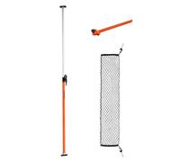 VEVOR Barra Fermacarico di Carico a Cricchetto Regolabile 1016-1854 mm, Stabilizzatore di Carico per Cassone in Acciaio con Piedini Antiscivolo, Rete e Barra Divisoria, per Pick-Up, SUV