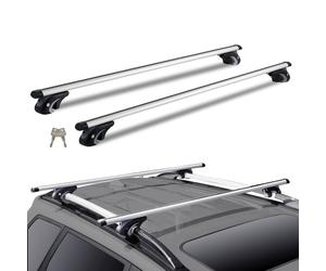 VEVOR Barra Portatutto Universale da Tetto Auto Carico 90kg 2 Pezzi