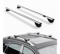 VEVOR Barre Trasversali da Tetto per Auto SUV, Portapacchi da Tetto Auto Carico max 75 kg Lunghezza 1350 mm, Barre 2 pezzi per Porta Bagagli Universali in Alluminio Bici Viaggio Campeggio Pesca