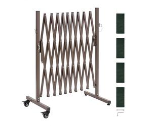 VEVOR Barricata Mobile Espandibile Barriera Controllo della Folla di Sicurezza 3,07 m, Cancello Espandibile Barricato Altezza da Terra Estesa 145 mm Recinzione in Metallo per Giardino Vialetto