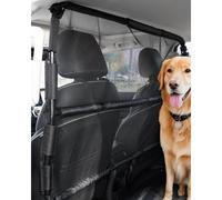 VEVOR Barriera per Auto per Cani Universale, Divisorio per Auto per Montaggio sul Sedile Anteriore 1280 mm di Larghezza, Barriera per Animali Domestici per Veicoli con Rete Trasparente, per SUV, Nero